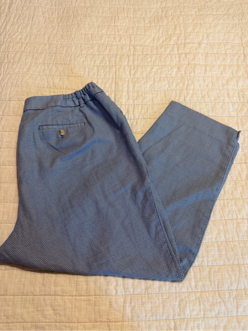 Talbots Blue Patterned Casual Pants